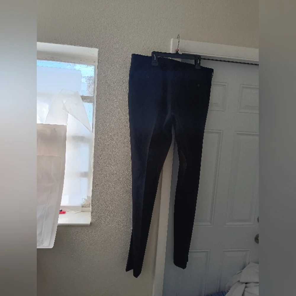 Ralph Lauren Equestrian men’s suede knees luxury pants Italy new display sz 40 - Picture 7 of 11